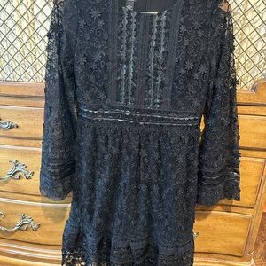 Anna Sui x INC Black Lace Dress